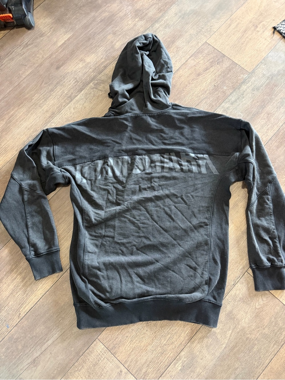 Gymshark Men’s Black Hooded Sweatshirt with Subtle Back Logo